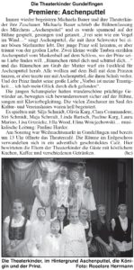 Gundelfinger Nachrichten-Kritik Aschenputtel (2016)